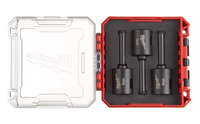 Diamantové jádrové vrtáky pr. 8 mm Milwaukee DIAMOND MAX™ upínání M14 - 3 ks (MI4932500546)